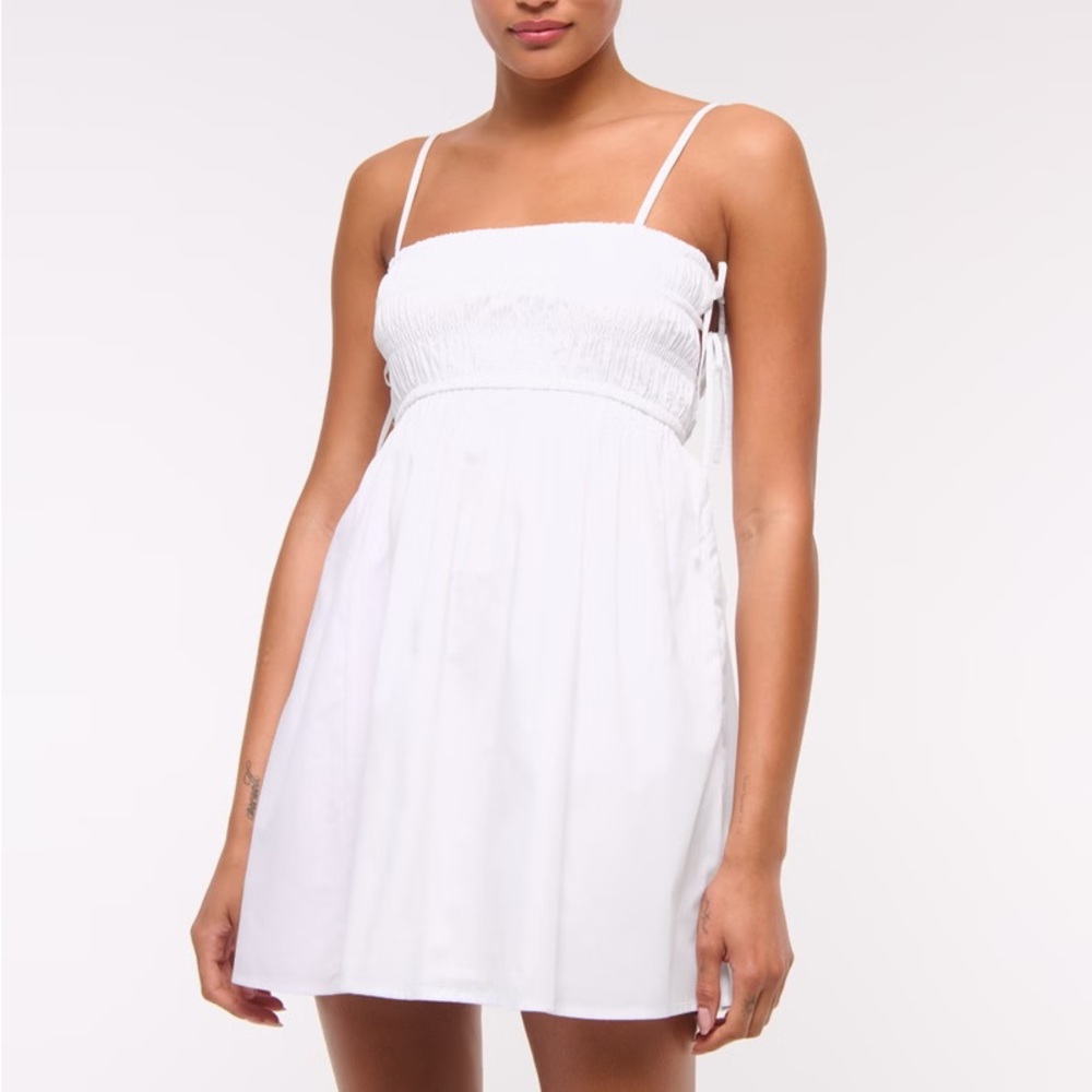 White babydoll dress